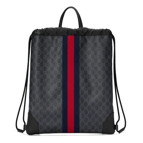 cheap gucci backpack mens|gucci drawstring backpack for men.